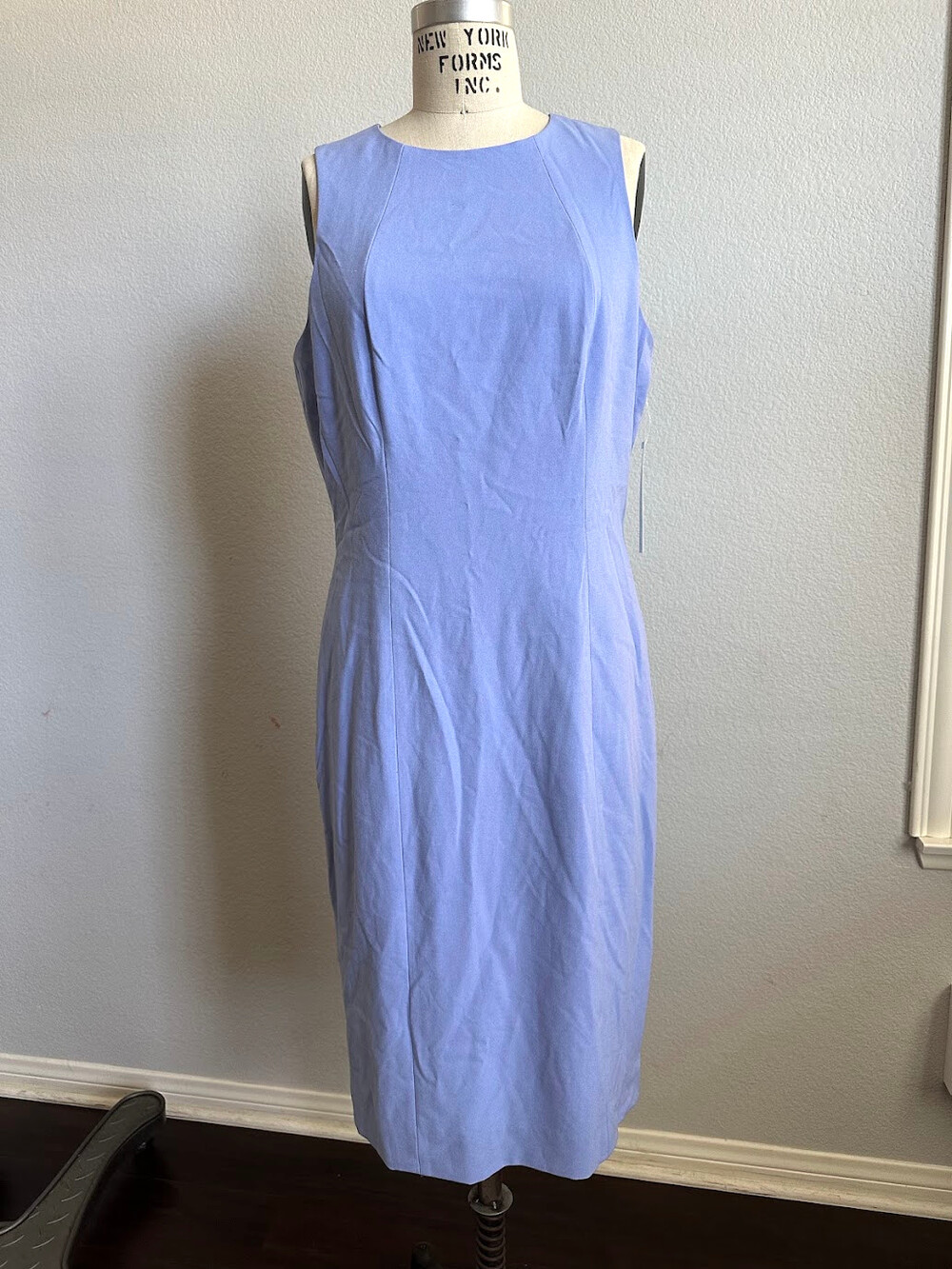 Antonio Melani Periwinkle Sheath Dress Sleeveless Size 10